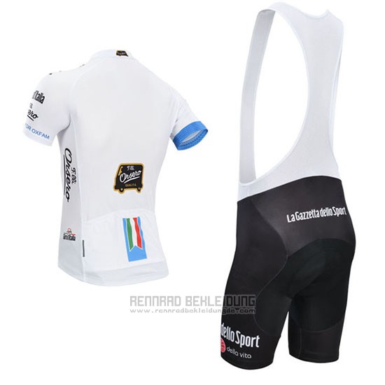 2014 Fahrradbekleidung Giro D'italien Wei Trikot Kurzarm und Tragerhose